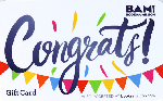 Congrats gift card image